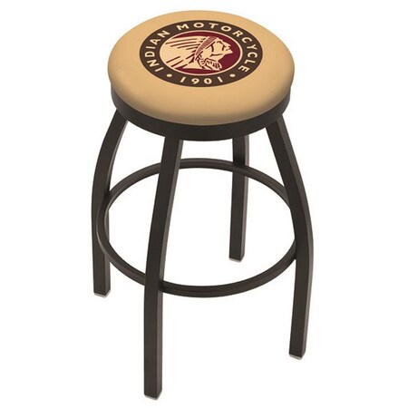 36 Blk Wrinkle Indian Motorcycle Swivel Bar Stool,Accent Ring